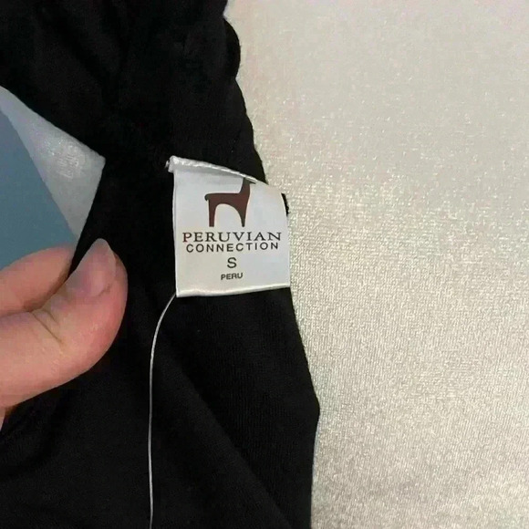 Peruvian Connection Women’s Black Fonteyn Dress Sz Small - Picture 6 of 9